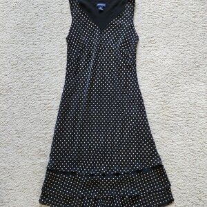 Ann Taylor Women's Black and Cream Dress
